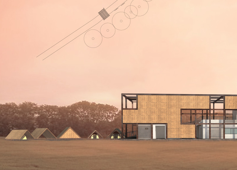 Reed Facade and Fog Harvesting in a Sustainable Gateway to Nature  
