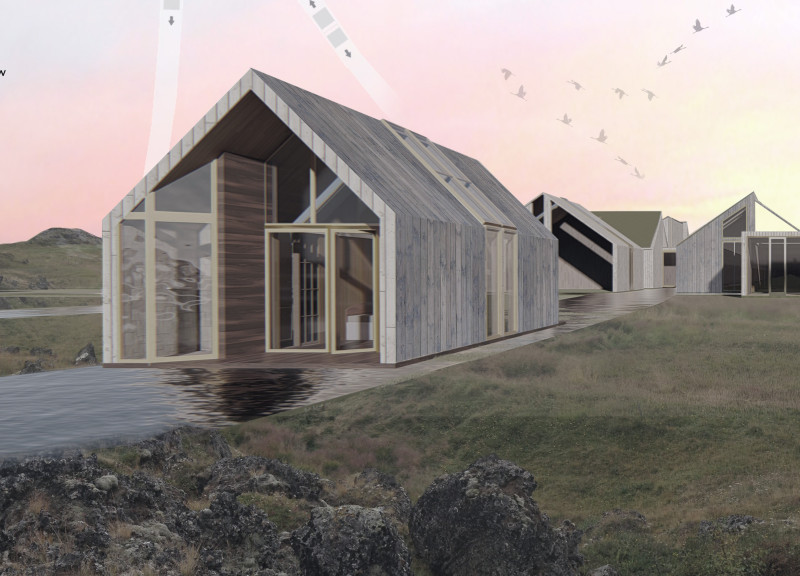Charred Wooden Shingles and Buoyant Foundations in Sustainable Waterfront Living