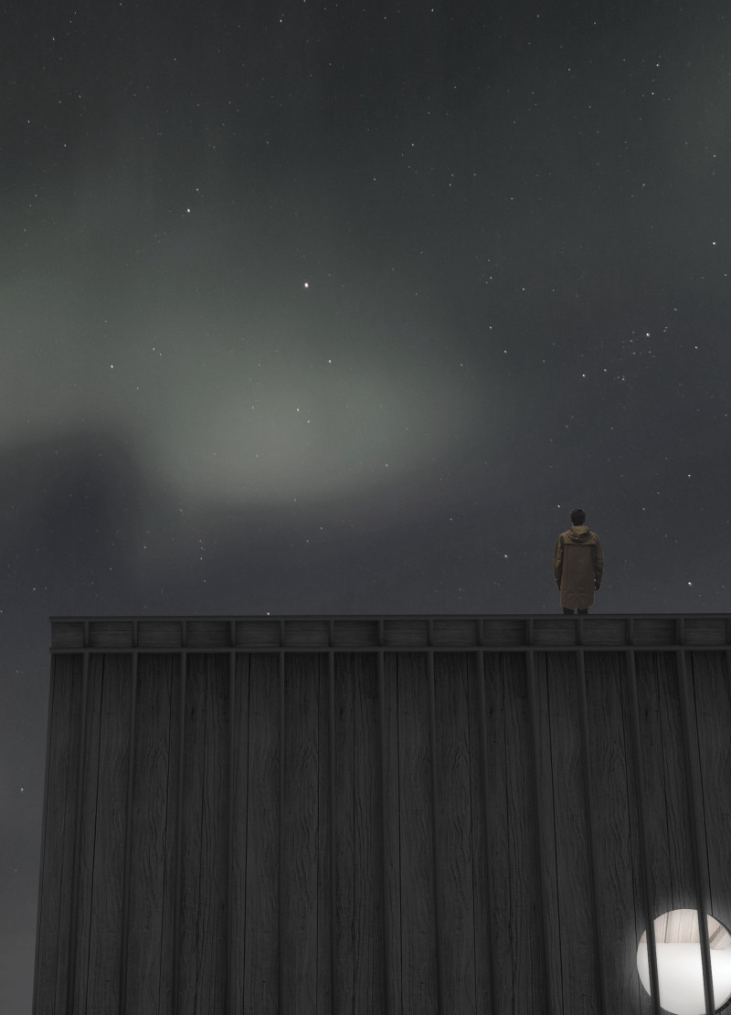Reflective Glass and Cross-Laminated Timber Create a Celestial Retreat for Aurora Viewing  