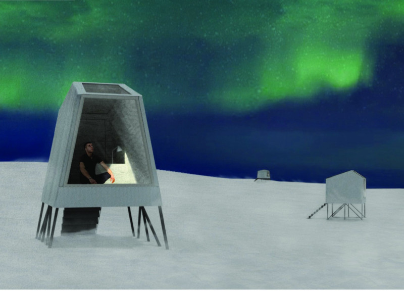 Elevated Steel Frames and Weather-Resistant Siding Create Eco-Friendly Lodgings Under the Northern Lights