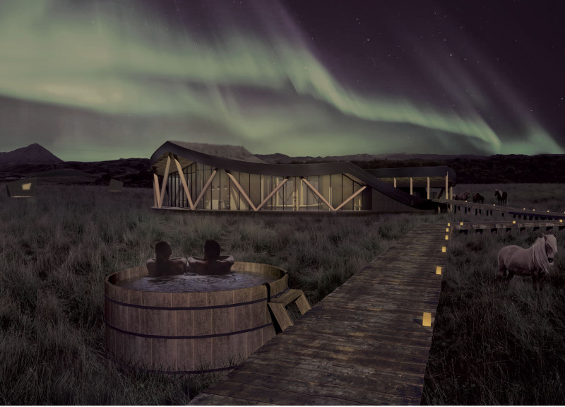 Charred Wooden Shingles and Green Roof Create a Nature-Centric Retreat in Iceland