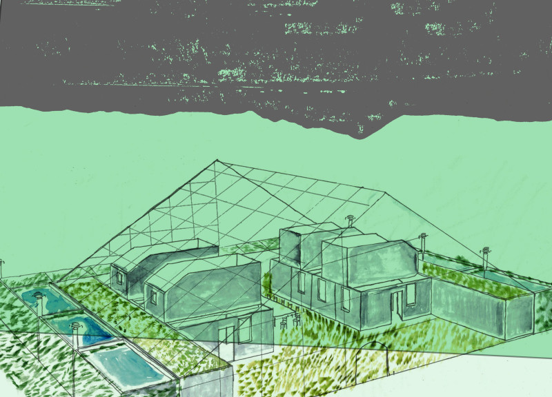 Thermal Turf Insulation and Shipping Container Community Living in Iceland