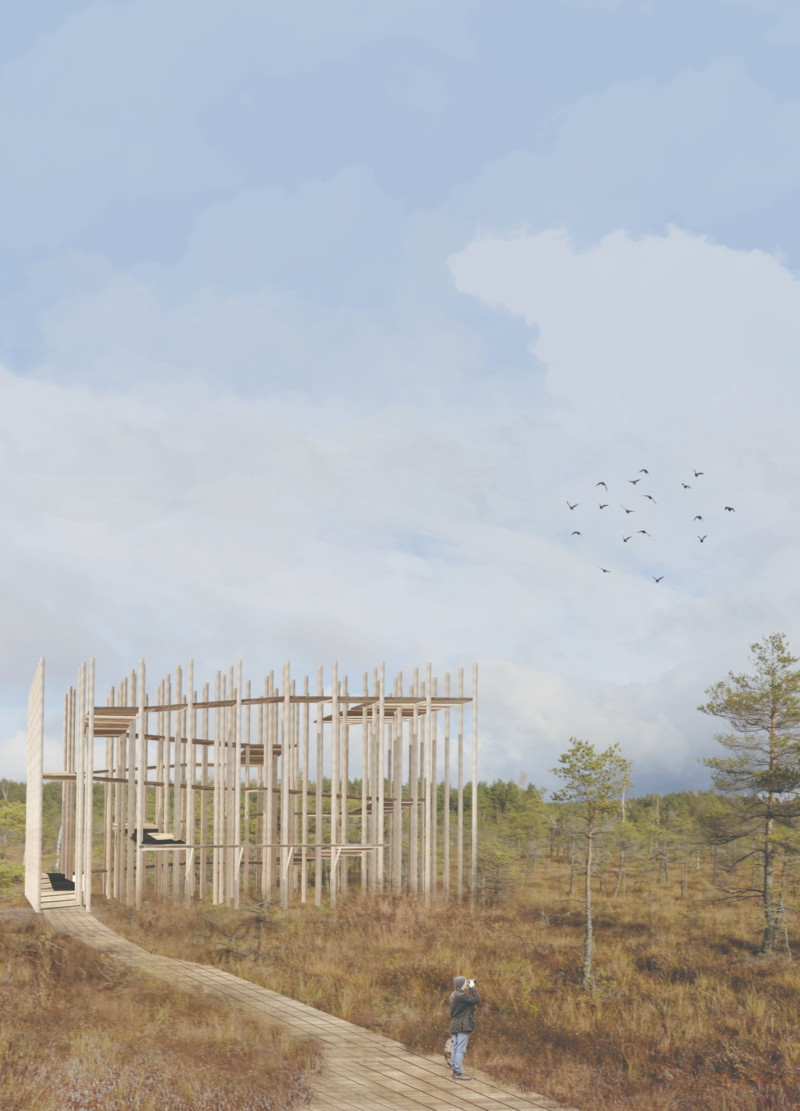 Organic Form Crafted From Local Timber Enhances Engagement With Nature