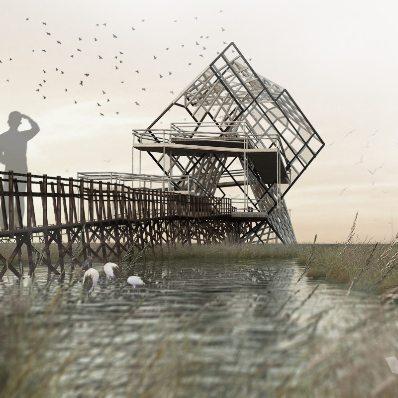 Charred Wooden Shingles and Cross-Laminated Timber Panels Shape a Sustainable Community Space