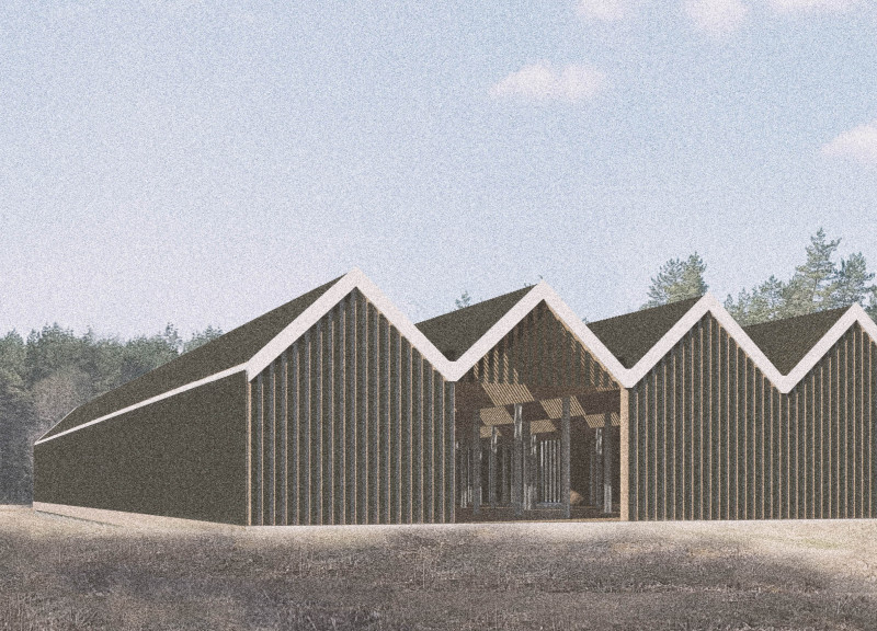 Charred Wooden Shingles Embrace Nature in Sustainable Visitor Center Design
