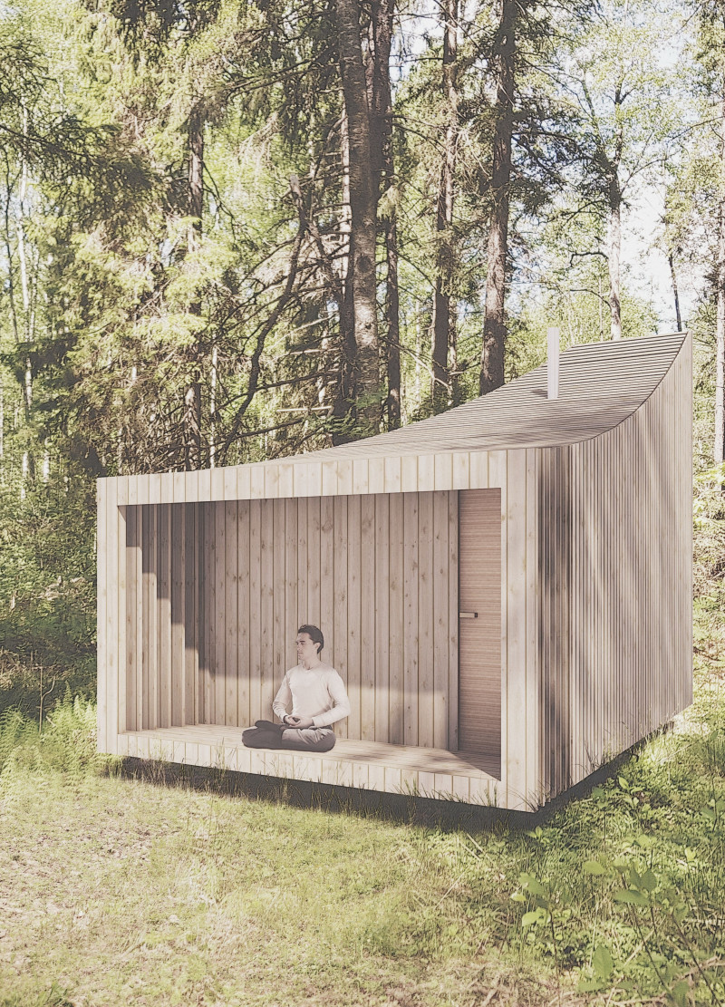 Charred Wooden Shingles and Green Roofs Enhance Sustainable Living in Urban Housing  