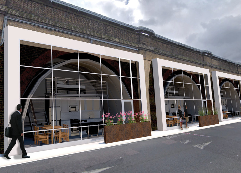 Repurposed Viaduct Incorporating Modular Construction with Transparent Glass and Soundproof Foam for Urban Living