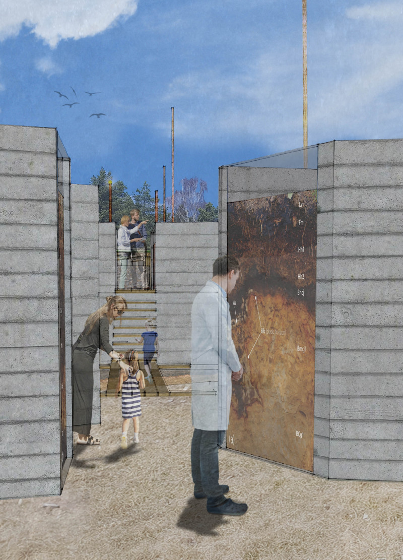Visitor Center Emphasizing Seasonal Engagement with Cross-Laminated Timber and Charred Wooden Shingle Architecture  