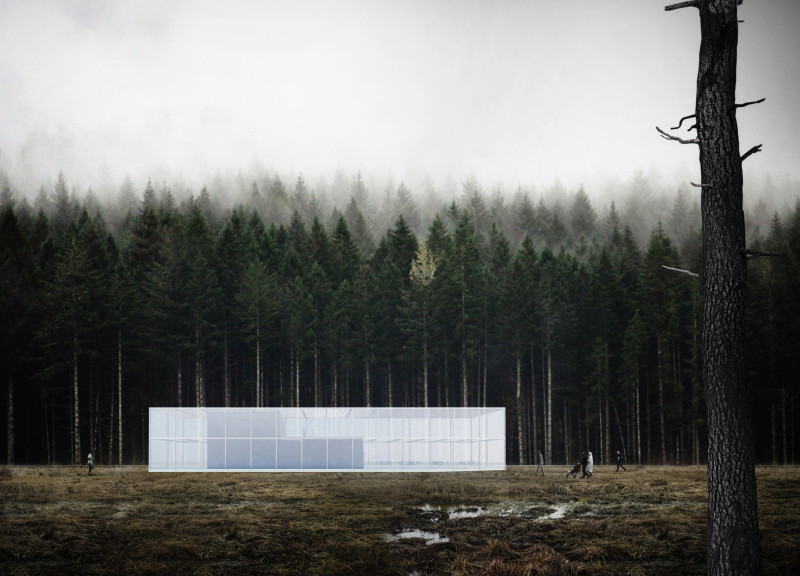 Textile Membrane Canopy Merging With Forest Pathways in a Visitor Center Designed for Ecological Engagement