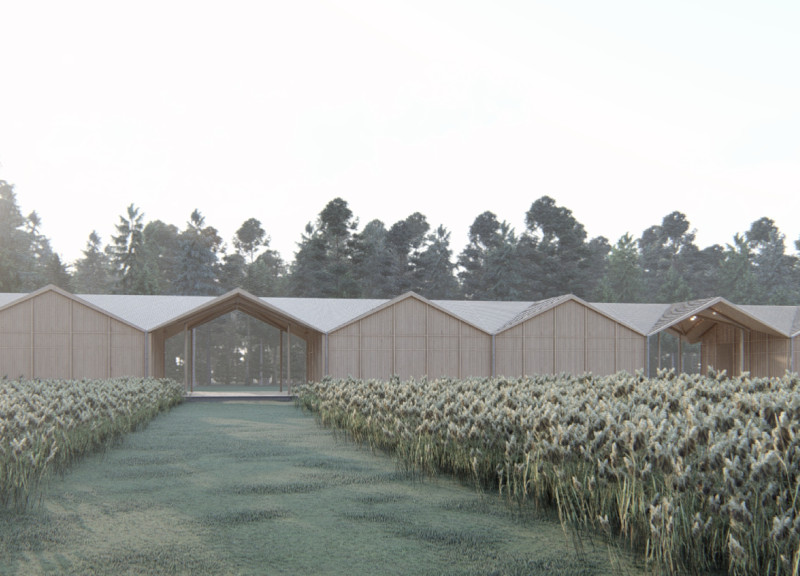 Vaulted Roofs and Larch Cladding Enhance Visitor Engagement in Nature Center  