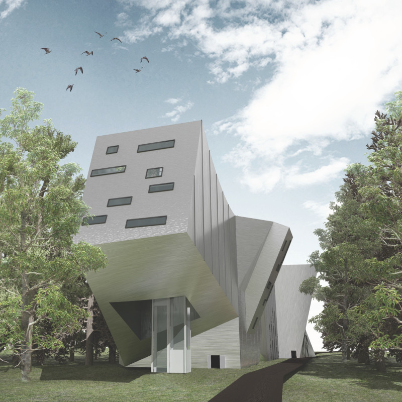 Charred Wood Shingles and Concrete Bridge Structures Creating Sustainable Connectivity in a Natural Landscape