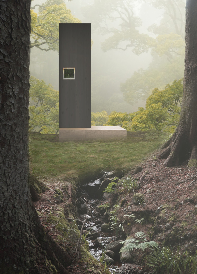Charred Wood Sanctuary Designed for Introspection in Natural Surroundings