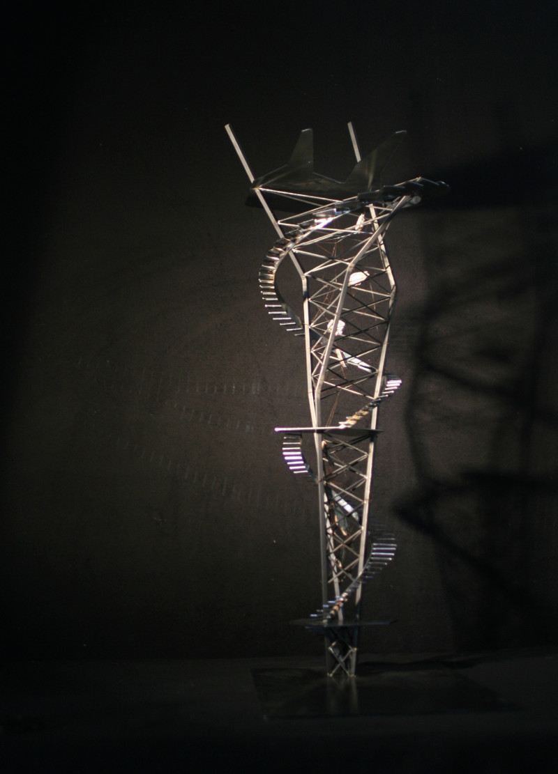 Mist-Activated Vertical Garden Built with Steel Framework and Hydroponics in a Wetland Ecosystem