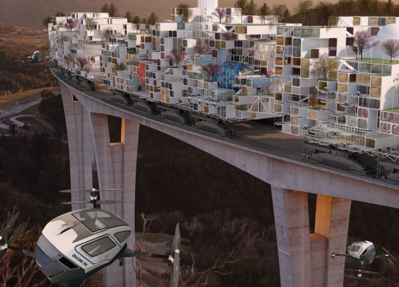 Elevated Living Through Modular Design and Transparent Facades in Sustainable Concrete Construction  
