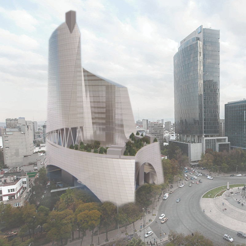 Vertical Gardens and Integrated Air Filtration in a Multifunctional Urban Structure