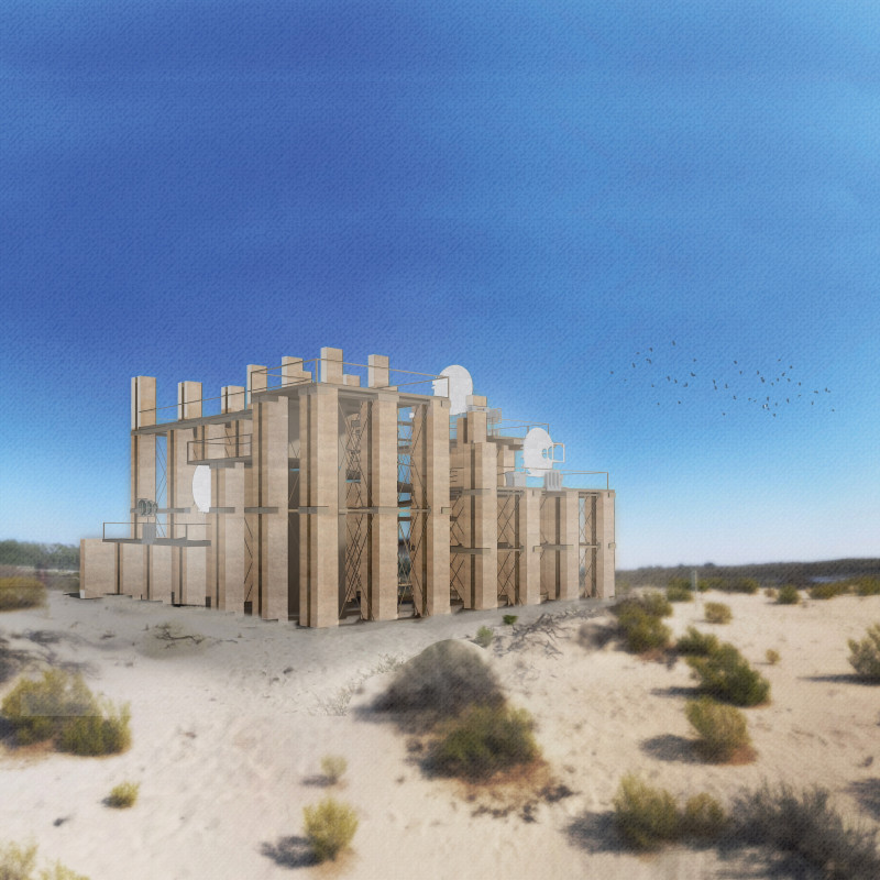 Acoustic Mirrors and Compressed Earth Construction Enhancing Multi-Sensory Observation Experience  