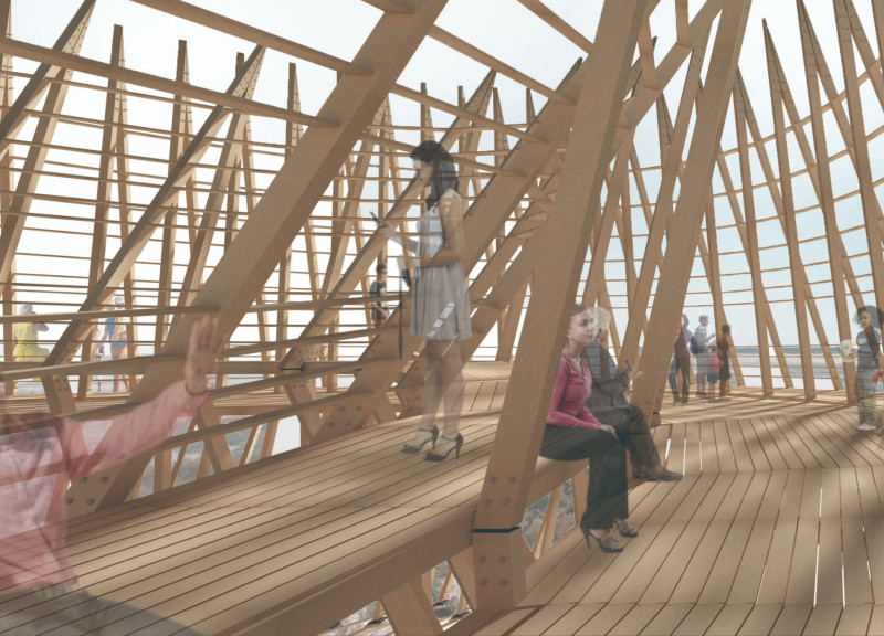 Laminated Timber Supports Elevate Viewing Experience in Wetland Observation Tower
