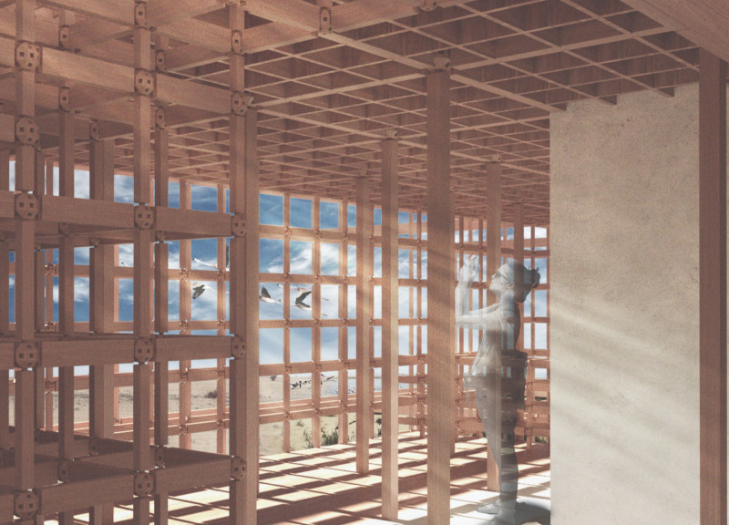 Sustainable Design With Interlocking Plywood and Natural Ventilation in a Nature Reserve Setting