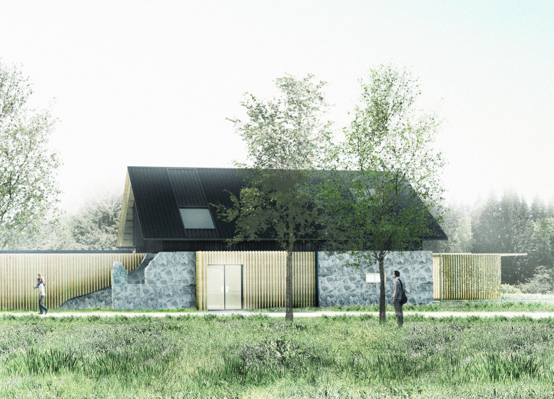 Cedar Cladding and Polished Concrete Unite in a Flexible Guest House Designed for Community Gathering