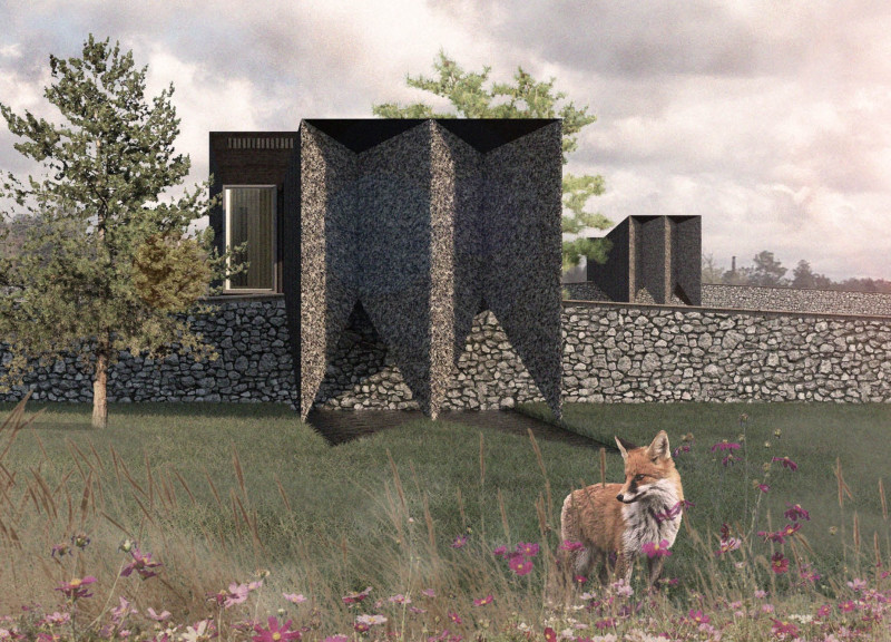 Charred Wooden Shingles and Burnt Larch Create Reflective Sanctuaries for Communal Reflection
