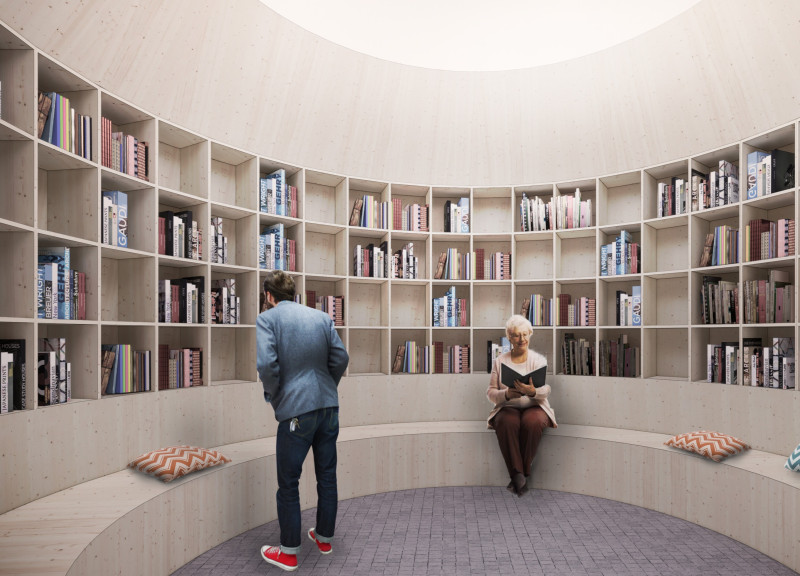 Fabric-Curtained Pavilion of Cross-Laminated Timber Emphasizing Community Engagement