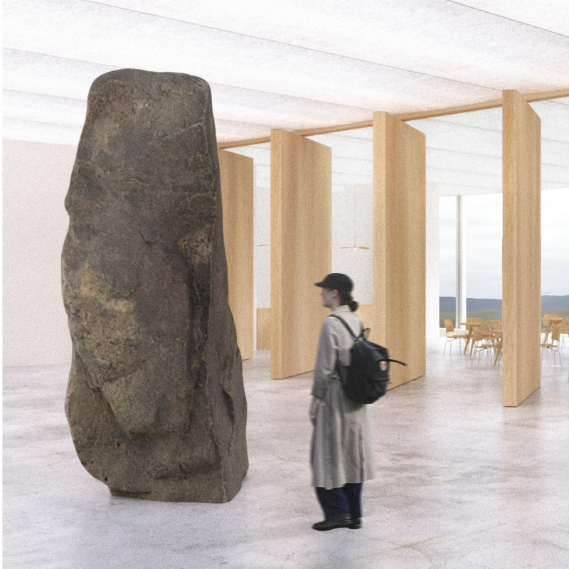 Geometric Forms Crafted from Sustainable Timber and Concrete in a Volcanic Landscape Museum