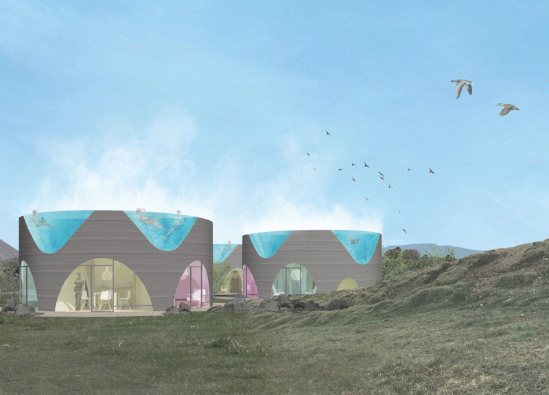 Geothermal Sanctuary Crafted from Basalt Fiber and Recycled Plastics
