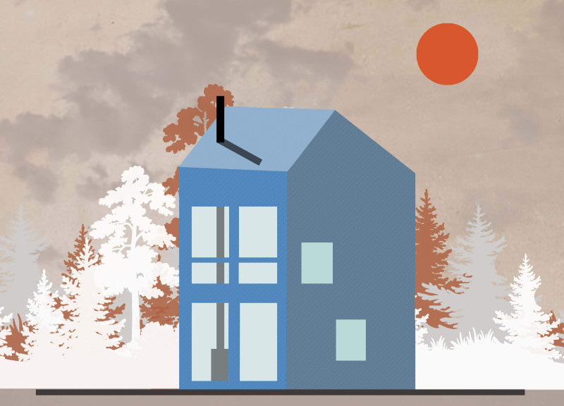 Adaptive Micro-Home Featuring Phytopurification and Charred Wooden Shingles  