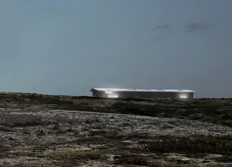 Reflective Panels and Dark Brick Embrace Geological Heritage in a Volcanic Setting