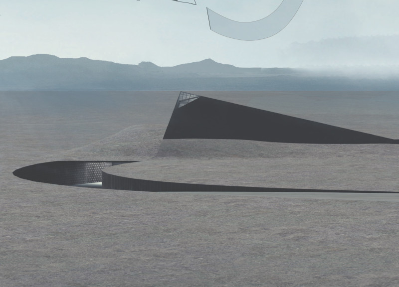 Underground Venue Crafted with Reinforced Concrete and Expansive Glass for Geological Exploration