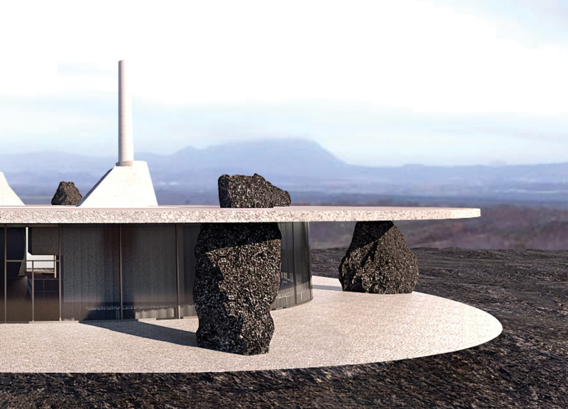 Geothermal Feature and Pumice Stone Create a Unique Visitor Experience Amidst Volcanic Landscapes