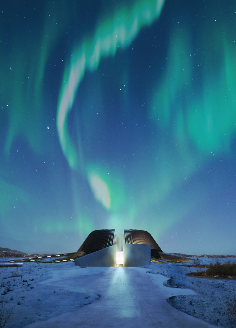 Geothermal Integration of Molten Rock and Timber Shaping Cultural Spaces in Iceland