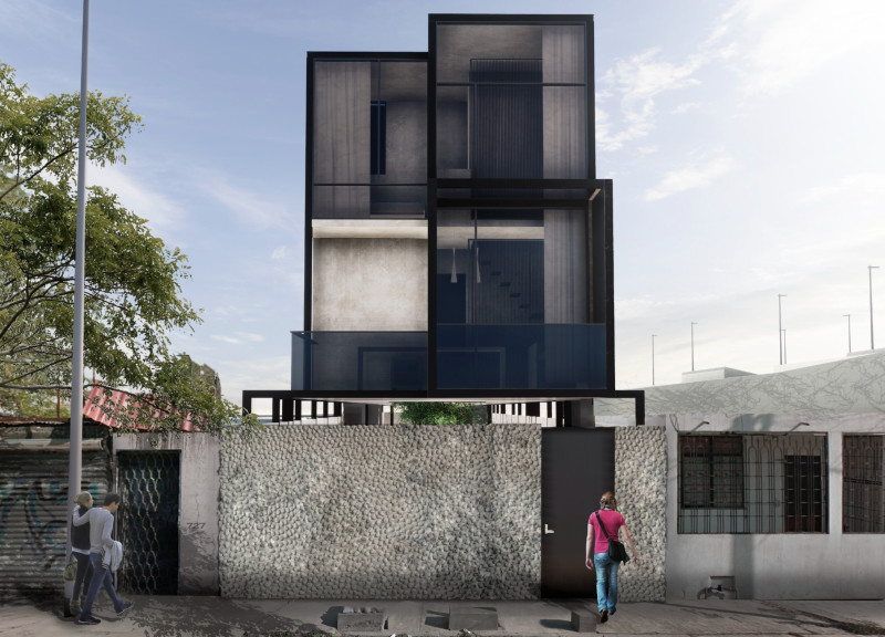 Charred Wooden Shingles and Cross-Laminated Timber Panels Create a Versatile Community Hub
