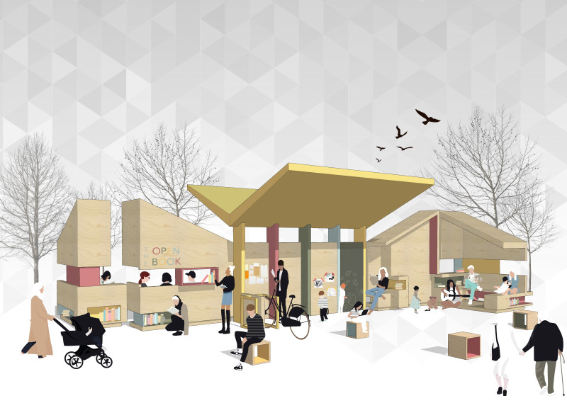 Recycled Marine Plywood Forms Modular Community Hub Emphasizing Natural Light and Versatility