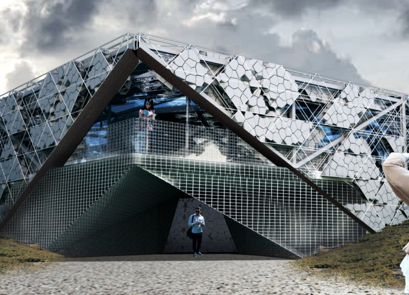 Light Well and Hexagonal Facade Enhance Community Engagement in Sustainable Building  
