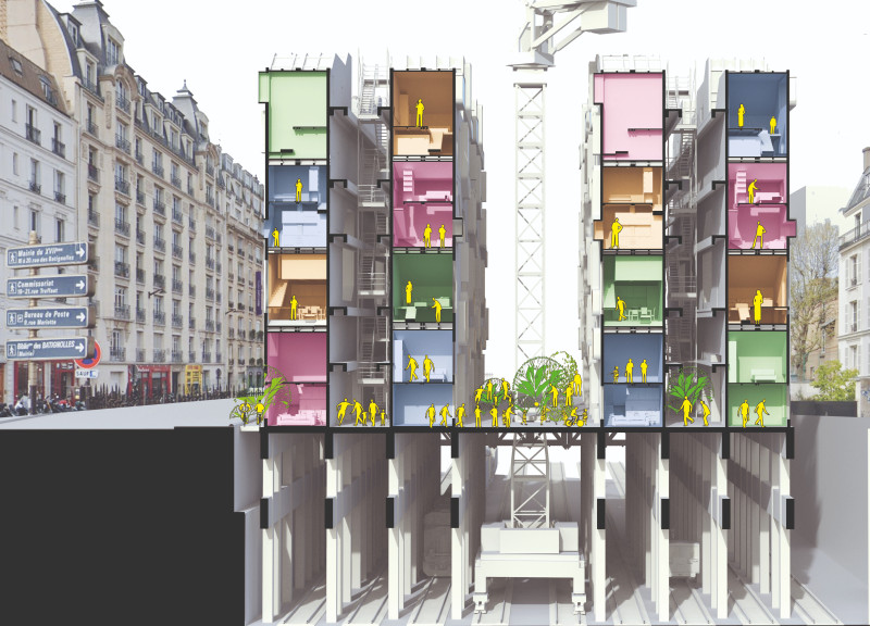 Charred Wooden Shingles and Cross-Laminated Timber Create a Multifunctional Community Space