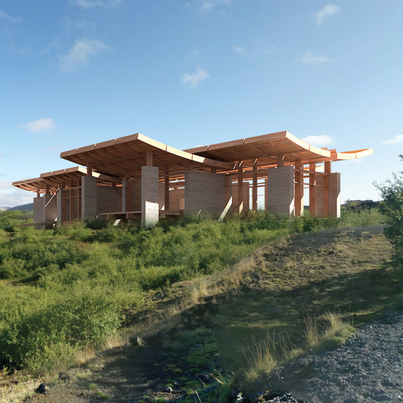 Charred Wooden Shingles and Cross-Laminated Timber Elevate Visitor Engagement in Volcanic Terrain
