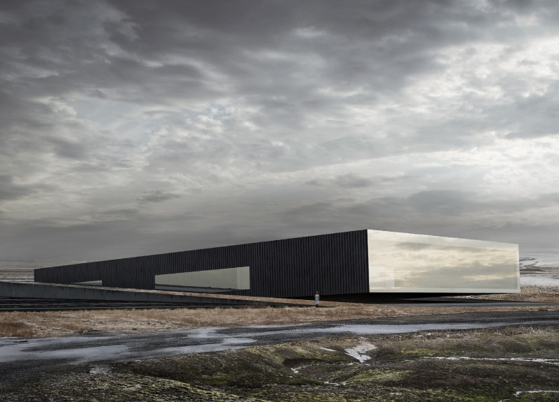 Charred Wooden Shingles Enveloping Immersive Geothermal Experience Center in Iceland
