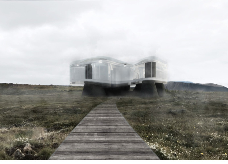 Geothermal Heating and Volcanic Stone Form a Unique Educational Hub in a Breathable Landscape