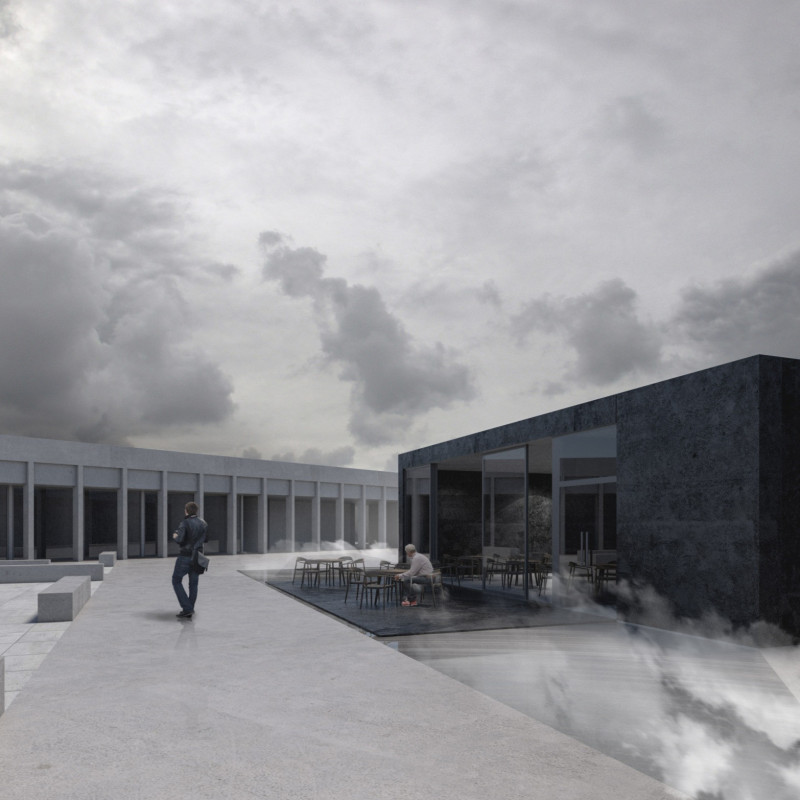 Charred Wooden Shingles and Textured Concrete Blend to Create a Serene Community Hub in Iceland