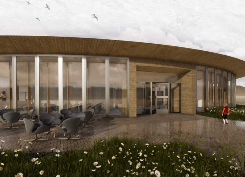 Basalt-Infused Glass Facade With Geothermal Sustainability for Educational Engagement in Icelandic Landscape