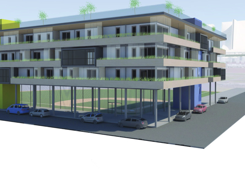 Residential Development Featuring Modular Construction with Light Steel Framework and Generous Use of Glass