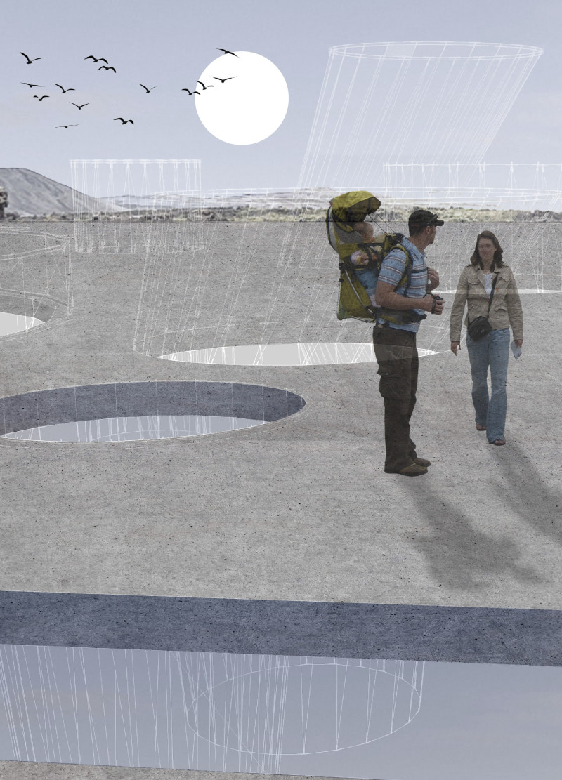Porous Design Featuring Local Lava Stone and Natural Ventilation in a Community Visitor Hub