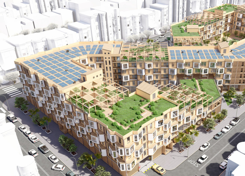 Charred Wooden Shingles and Cross-Laminated Timber Form a Communal Haven in Urban Housing