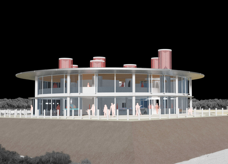 Natural Ventilation and Sustainable Concrete Design Enhancing Ecological Education Experiences