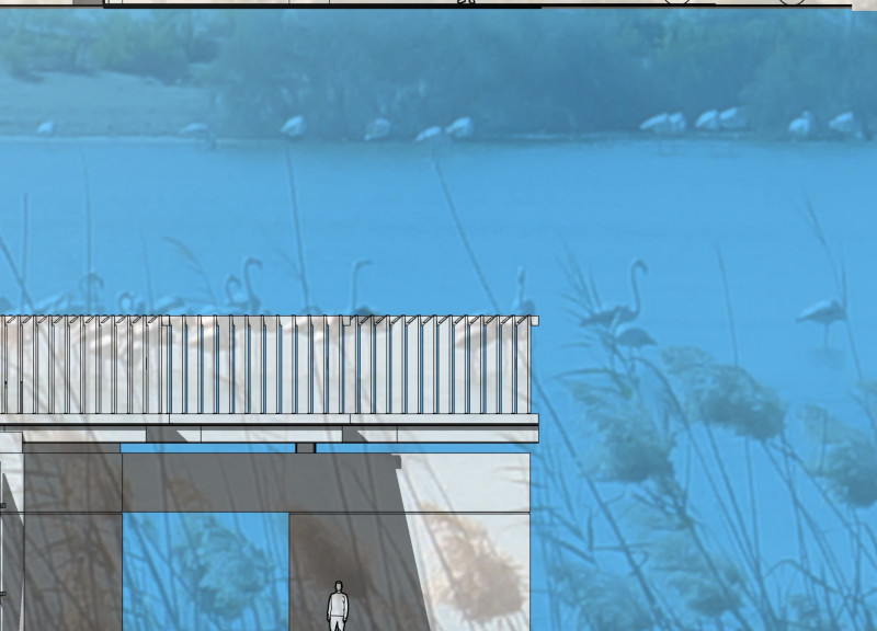 Canopy Inspired By Nature Featuring Precast Concrete And Timber Fins For an Ecological Visitor Experience  
