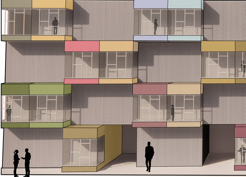 Prefabricated Aluminum Panels Create Flexible Urban Homes in Sustainable Steel Framework  