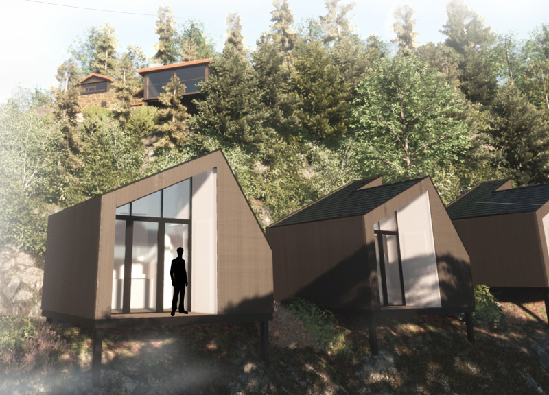 Elevated Retreat Crafted With Engineered Wood and Ground Screw Foundations for Immersive Meditation Experiences