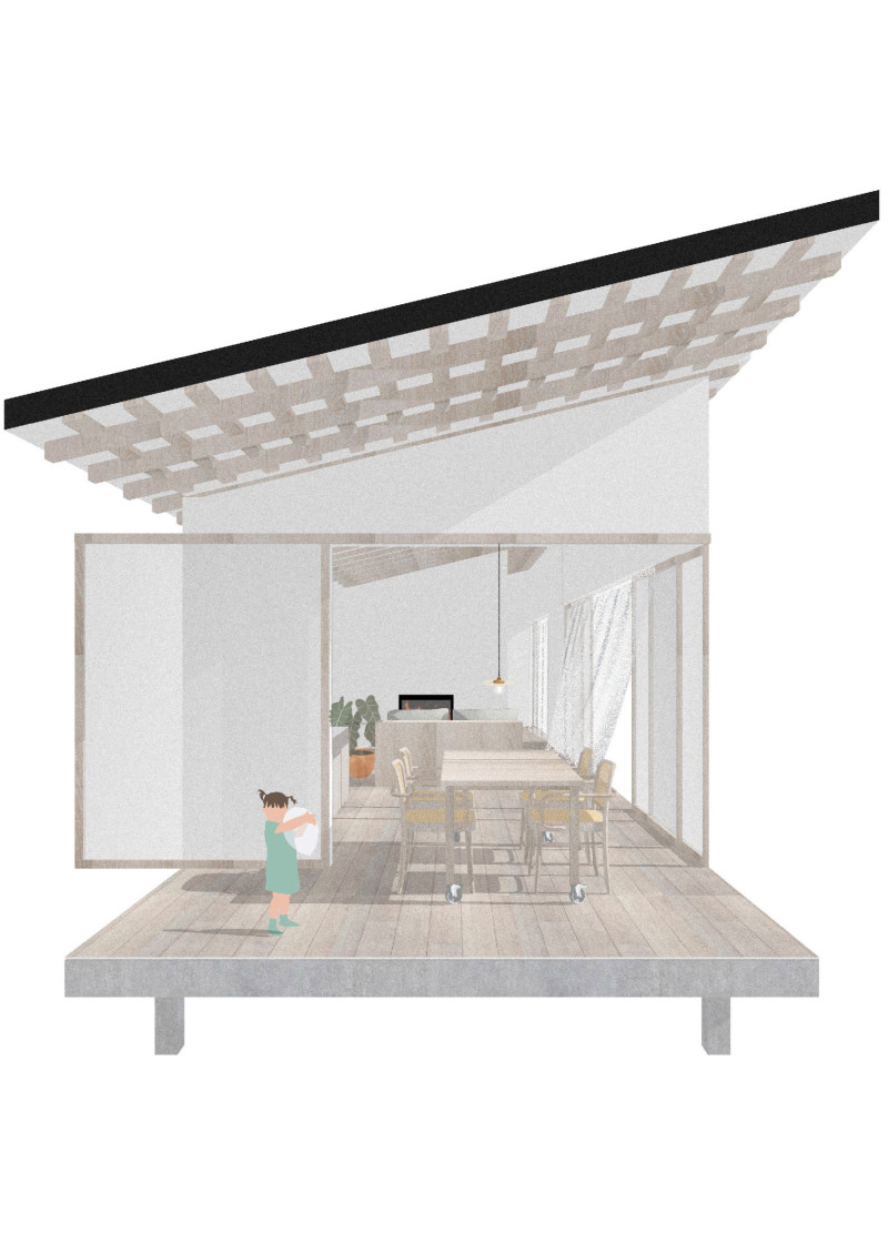 Charred Wooden Shingles and Cross-Laminated Timber Panels Define A Contemporary Community Space  
