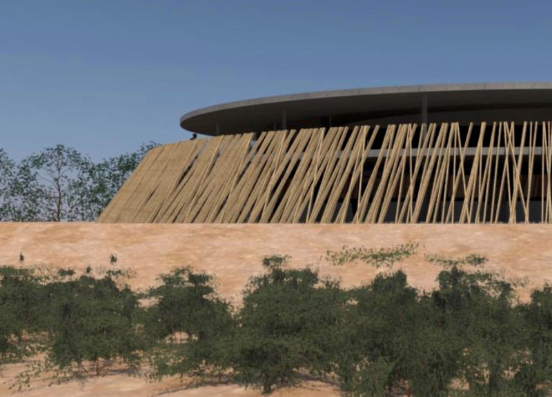 Charred Wooden Shingles and Natural Ventilation Enhance Ecological Experience in Visitor Centre